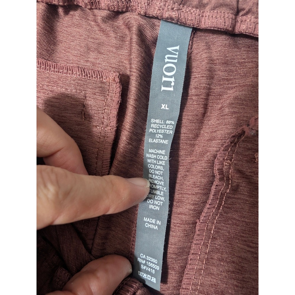 NEW! Vuori Sunday Performance Joggers Mens XL Red Maroon Stretch XL/28 - Picture 2 of 9